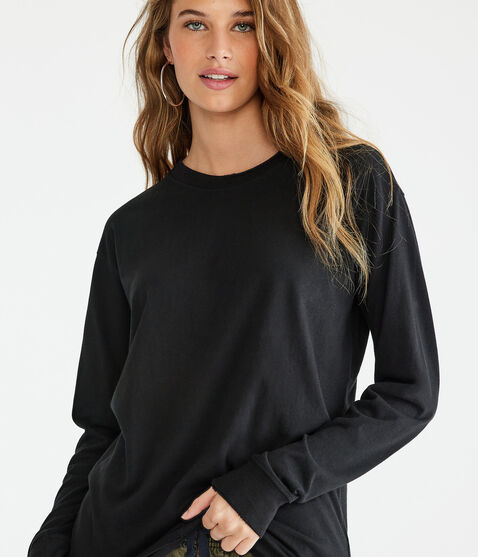 Long Sleeve Loose Fit Crew Tee