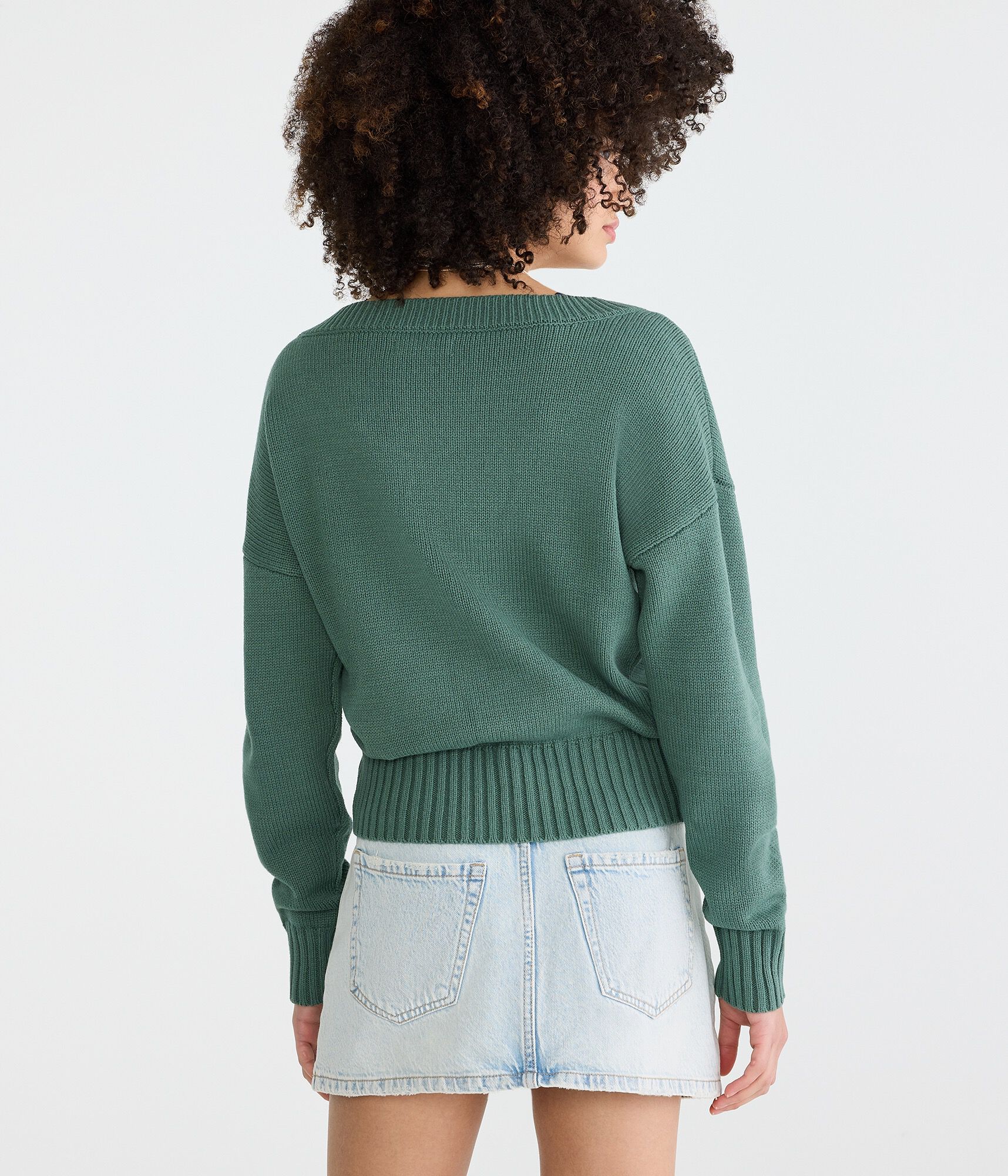 Slouchy V-Neck Sweater