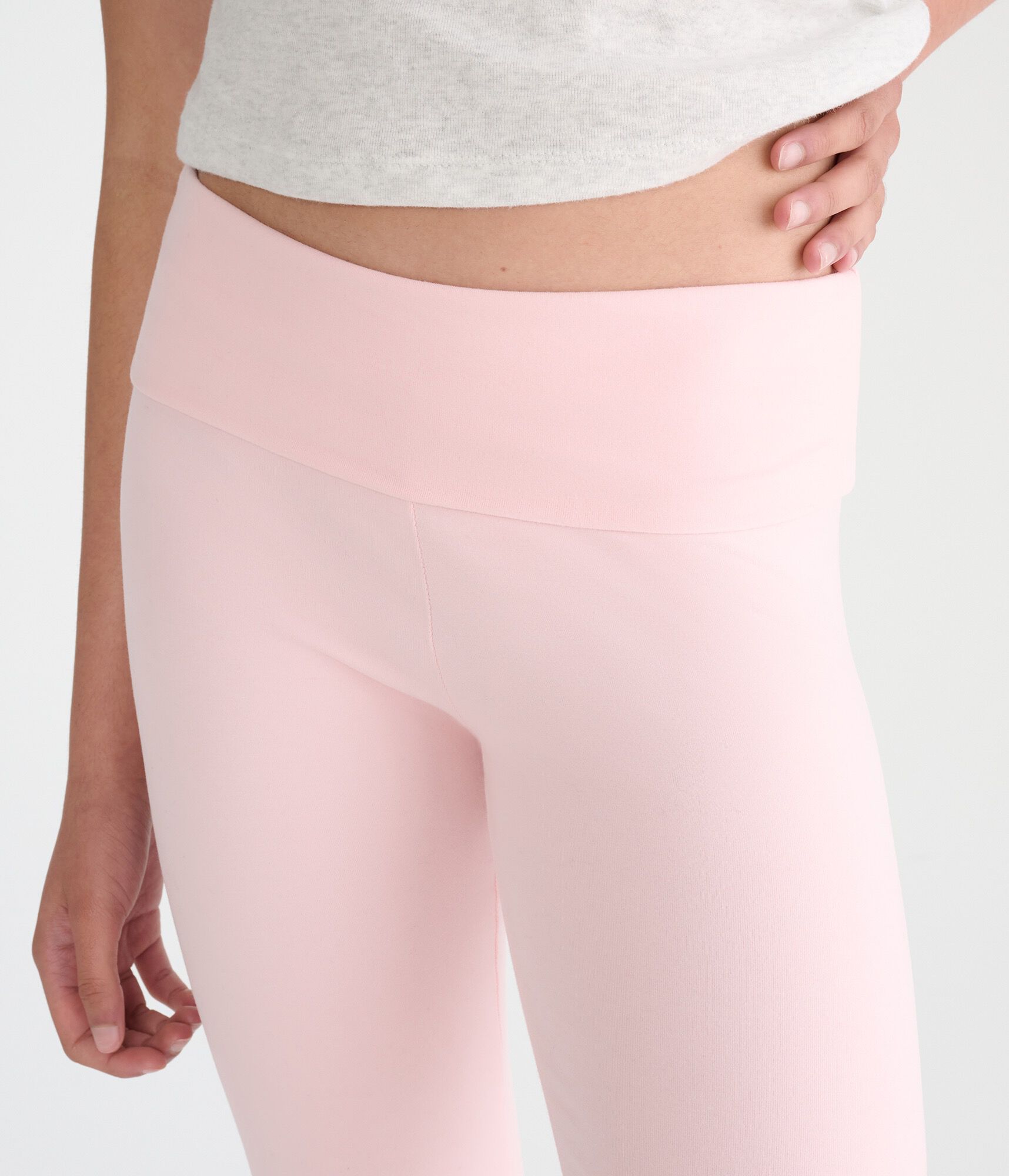 Mid-Rise Fold-Over Bootcut Pants