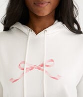 Pink Bow Oversized Pullover Hoodie