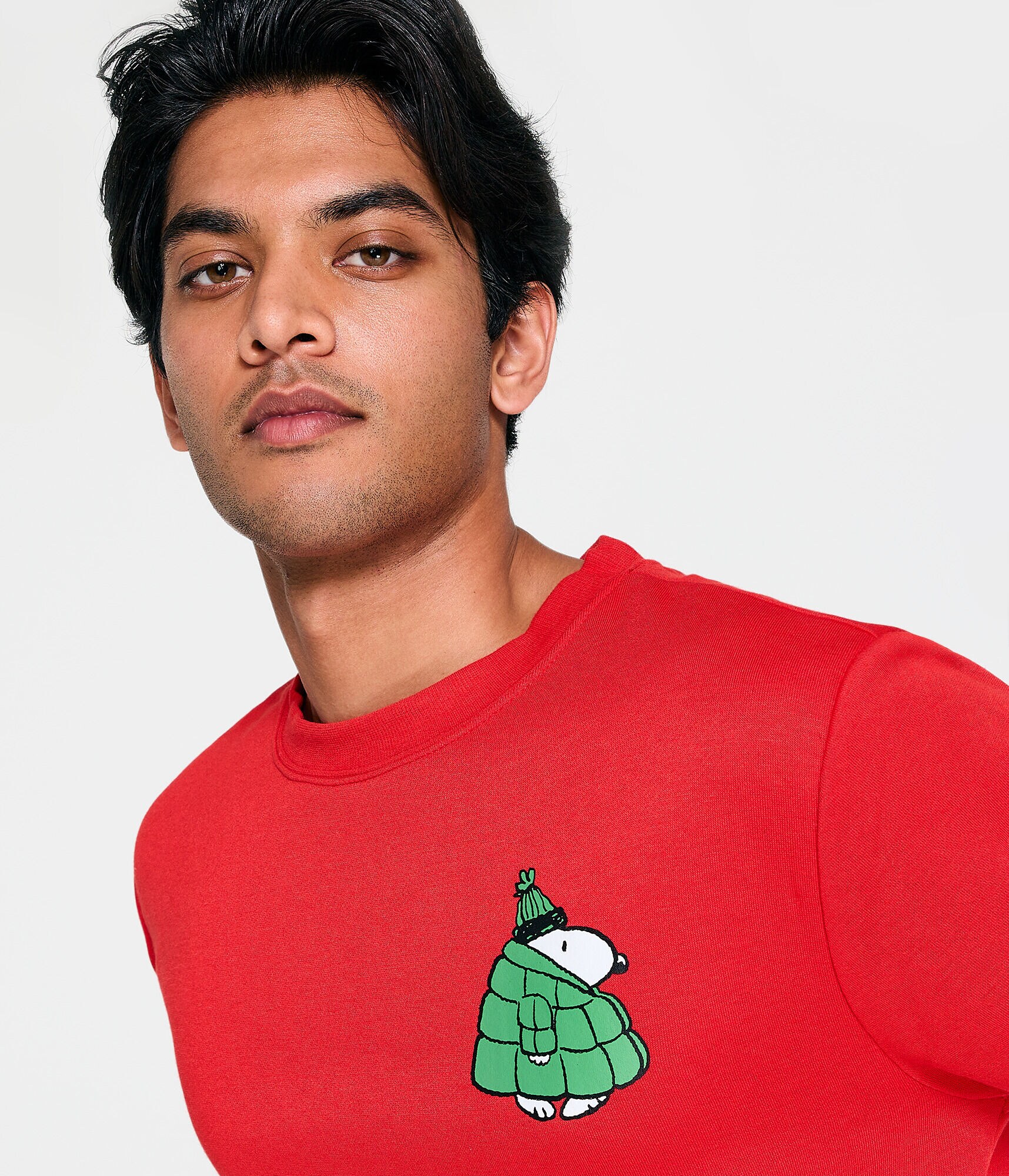 Snoopy Bundled Up Crew Sweatshirt