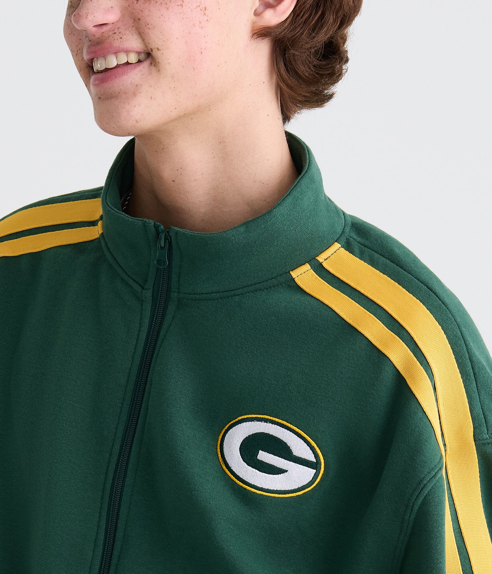 Green Bay Packers Fleece Track Jacket