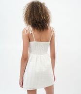 Eyelet Bustier Babydoll Dress