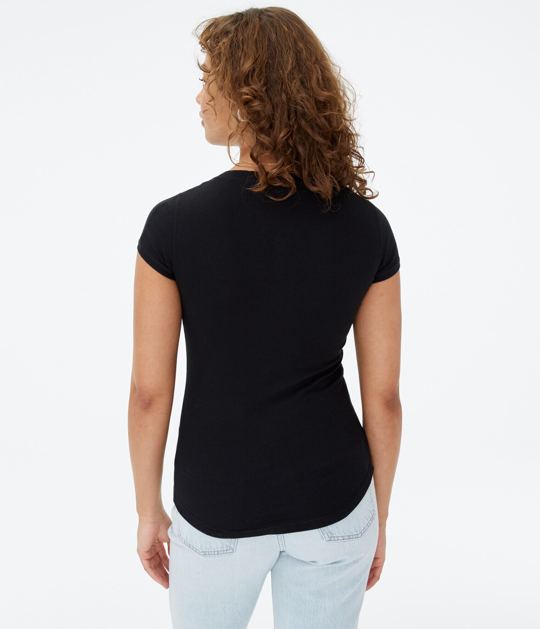 Floral Aeropostale Script Graphic Henley