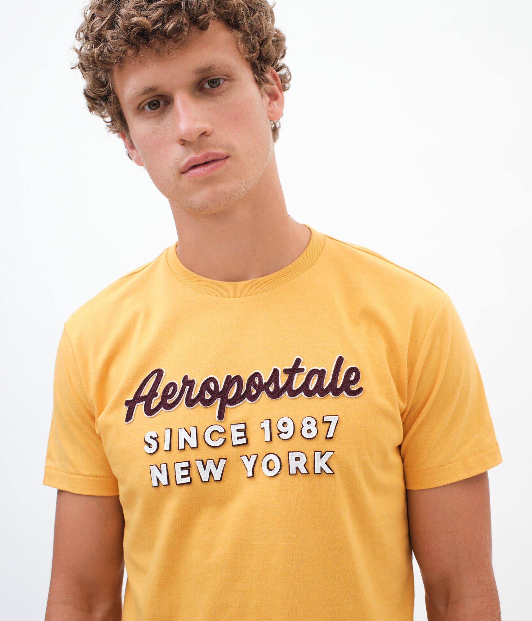 Aeropostale Since 1987 Logo Appliqu&eacute; Graphic Tee