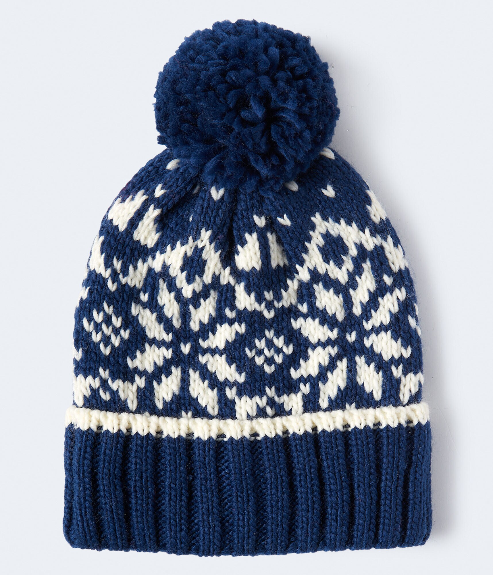 Fair Isle Pom Beanie