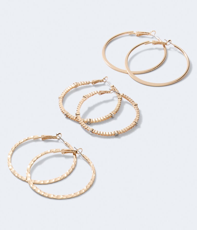 Thin Hoop Earring 3-Pack