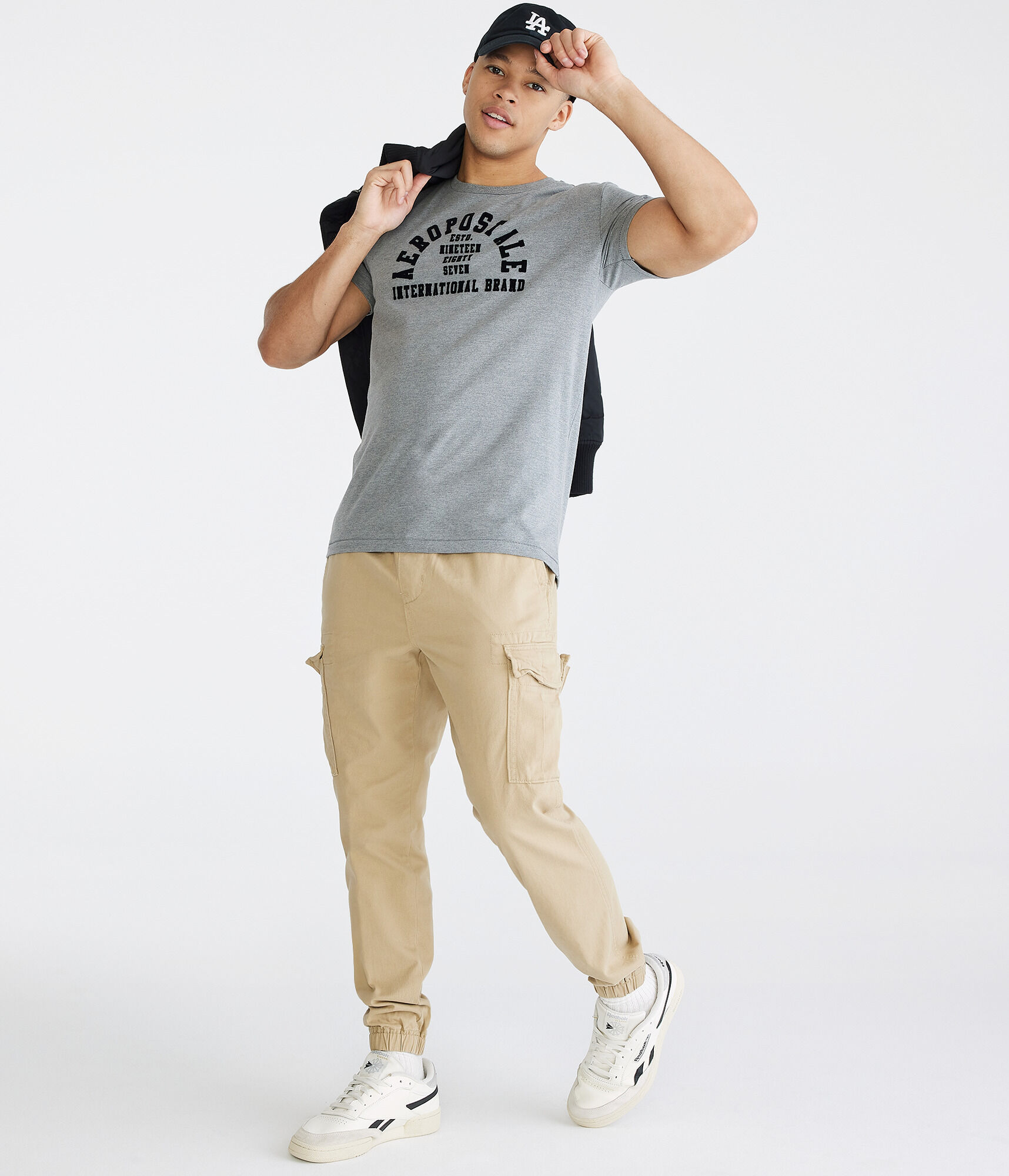 Twill Cargo Joggers