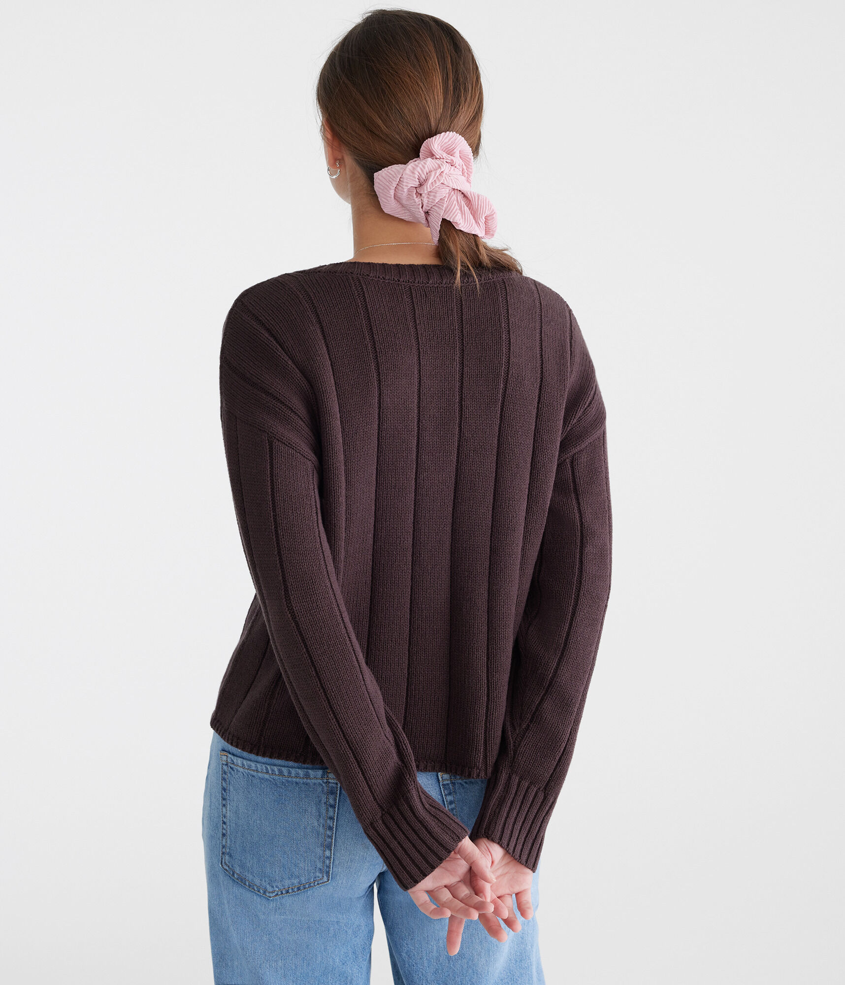 【2plan】Vide Ribbed V-Neck Knit 82811107_287_main.jpg