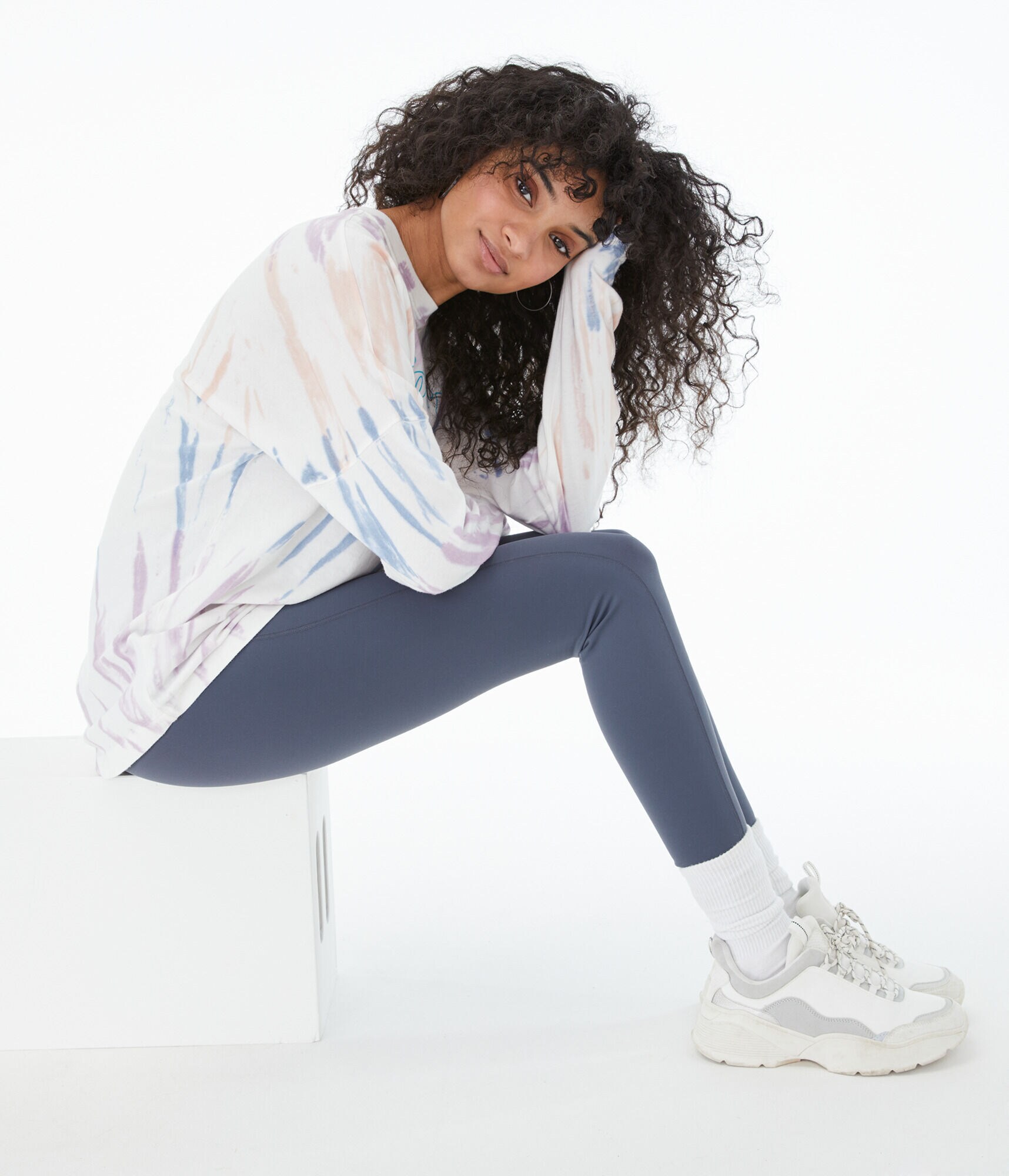 Long Sleeve Surf New York Oversized Graphic Tee