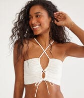 Keyhole Tie Crop Top