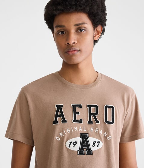 Aero Original Oval Appliqué Graphic Tee Aero Original Oval Appliqué Graphic Tee