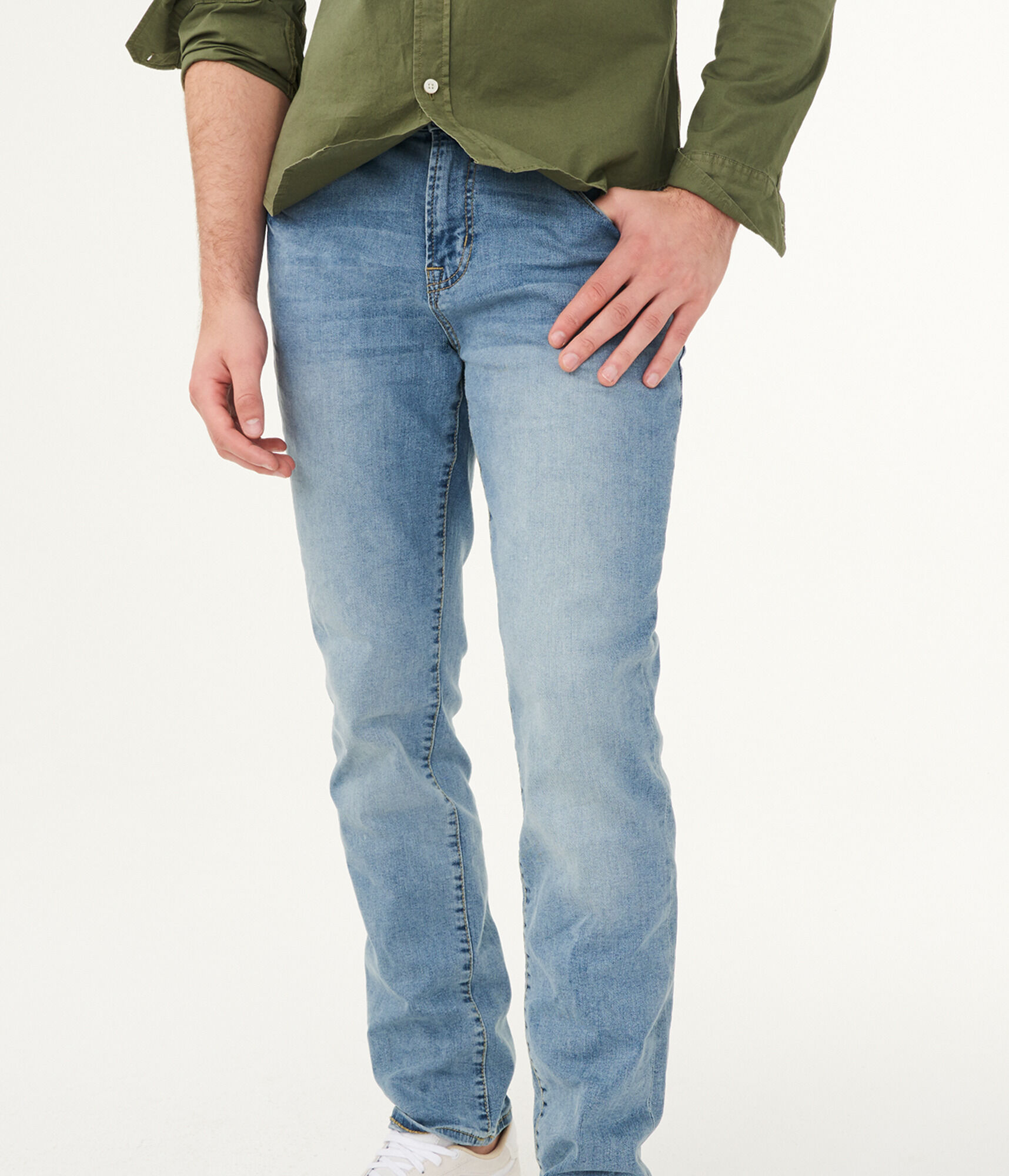 Slim Light Wash Stretch Jean