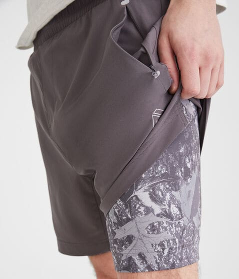 Aero MVMNT Camo 2-in-1 Hybrid Active Shorts 5.5" Aero MVMNT Camo 2-in-1 Hybrid Active Shorts 5.5"