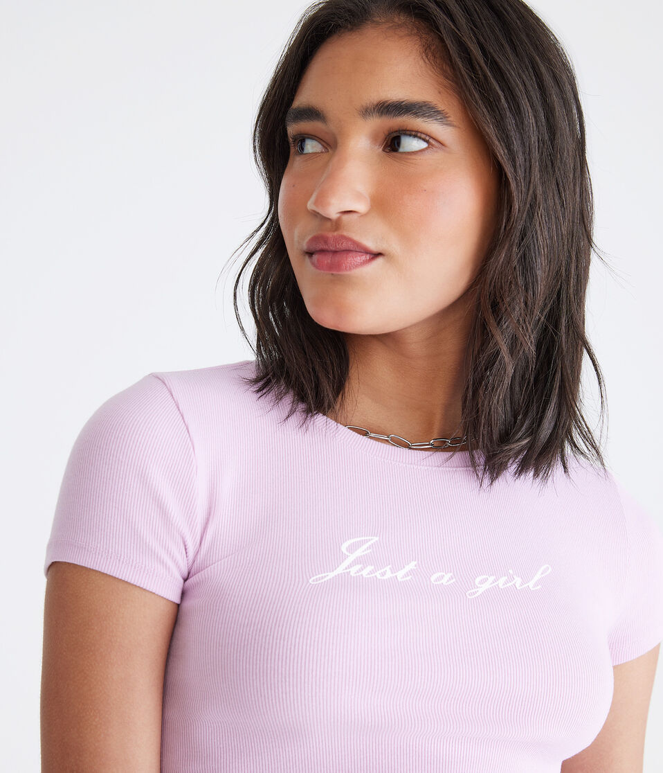 Seriously Soft Just A Girl Baby Tee