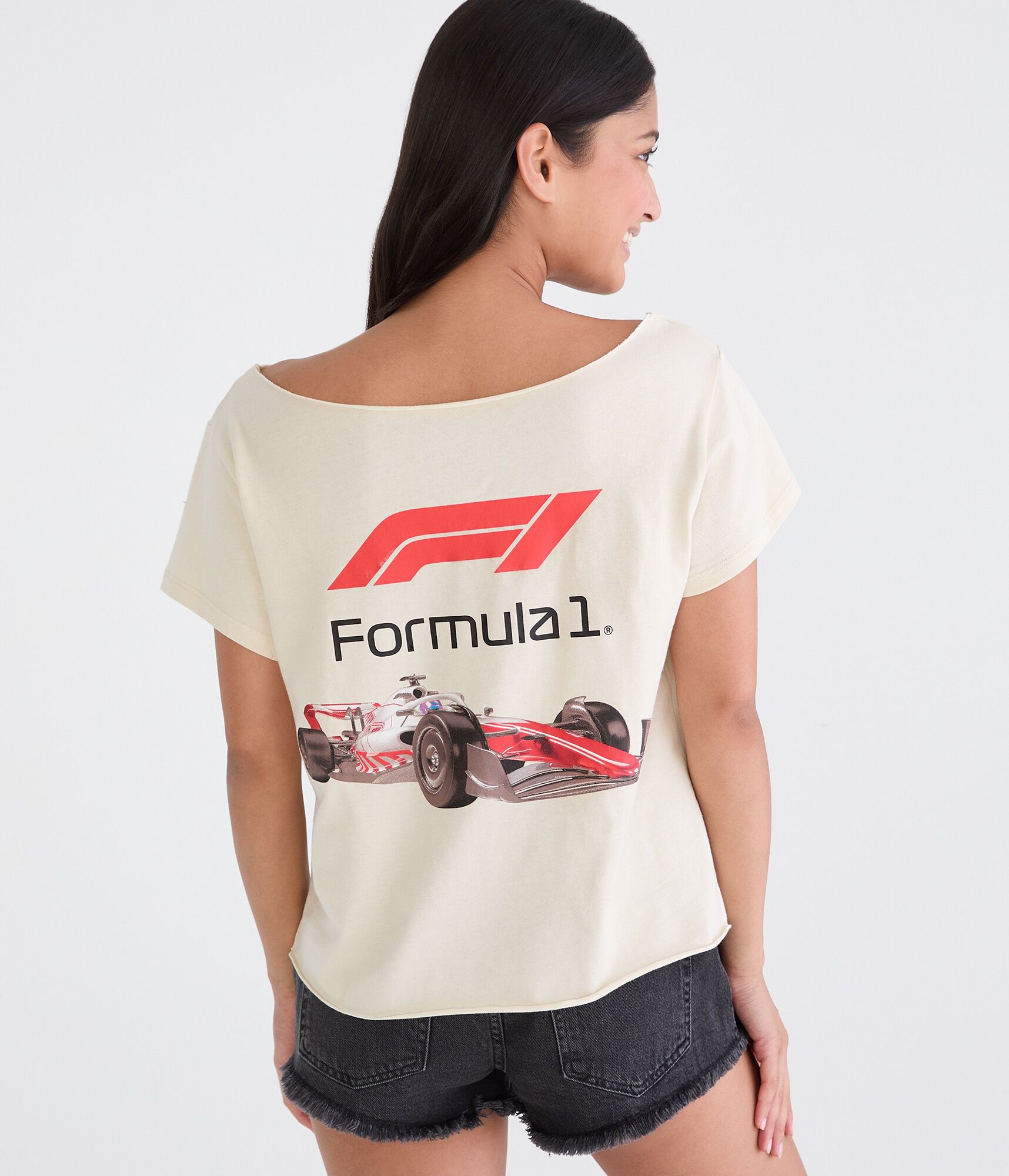 Formula 1&reg; Car Off-The-Shoulder Graphic Tee