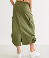 Parachute Cargo Midi Skirt