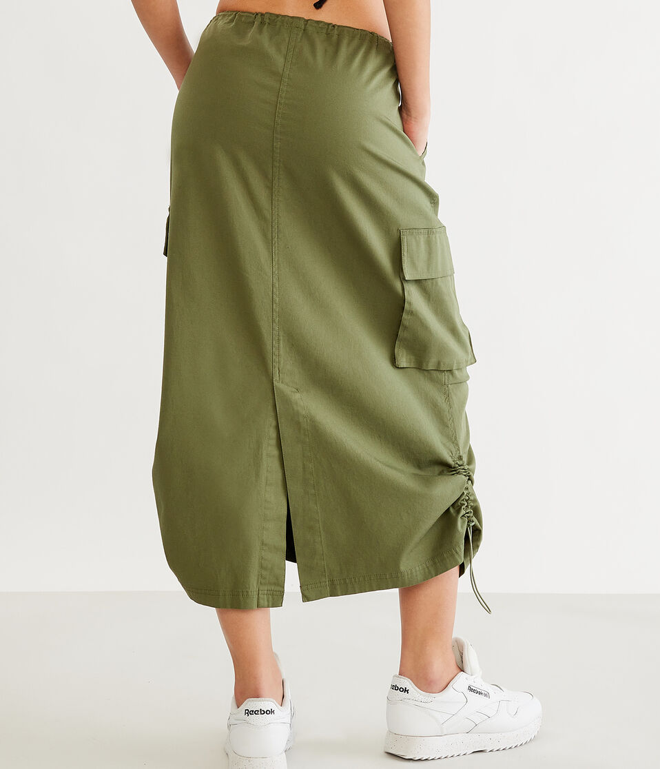 Parachute Cargo Midi Skirt