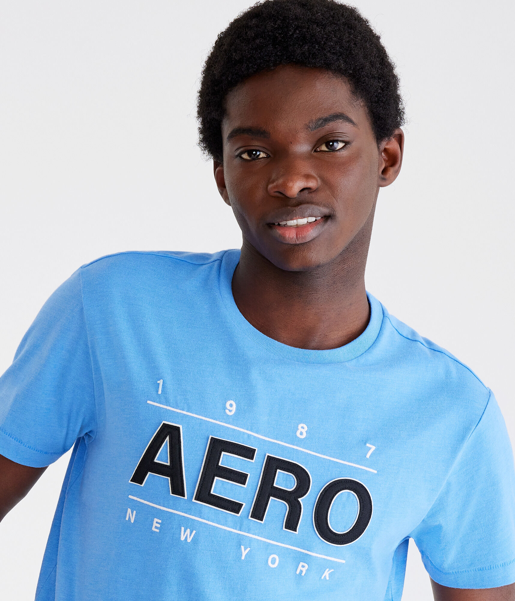 Aero Centered Logo Appliqu&eacute; Graphic Tee