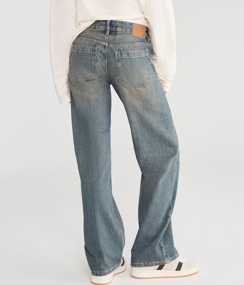Low-Rise Baggy Wide Leg Seamed Jean Low-Rise Baggy Wide Leg Seamed Jean