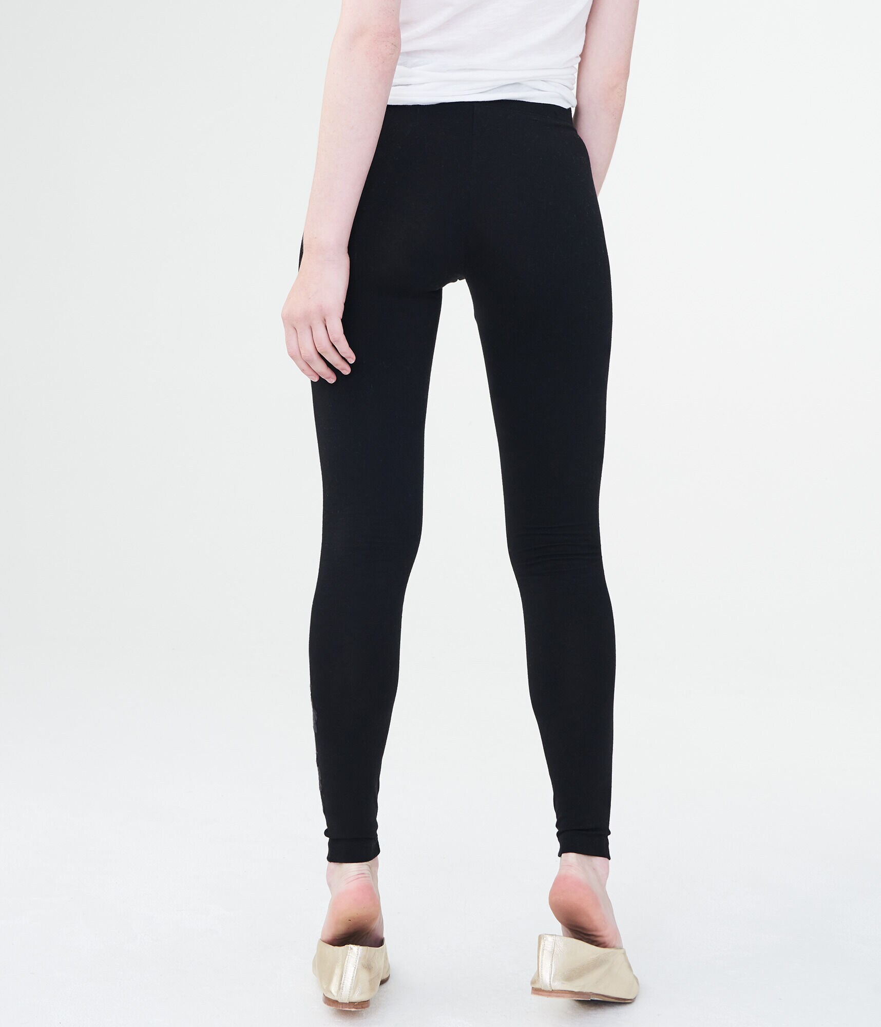 High-Waisted Embroidered Leggings