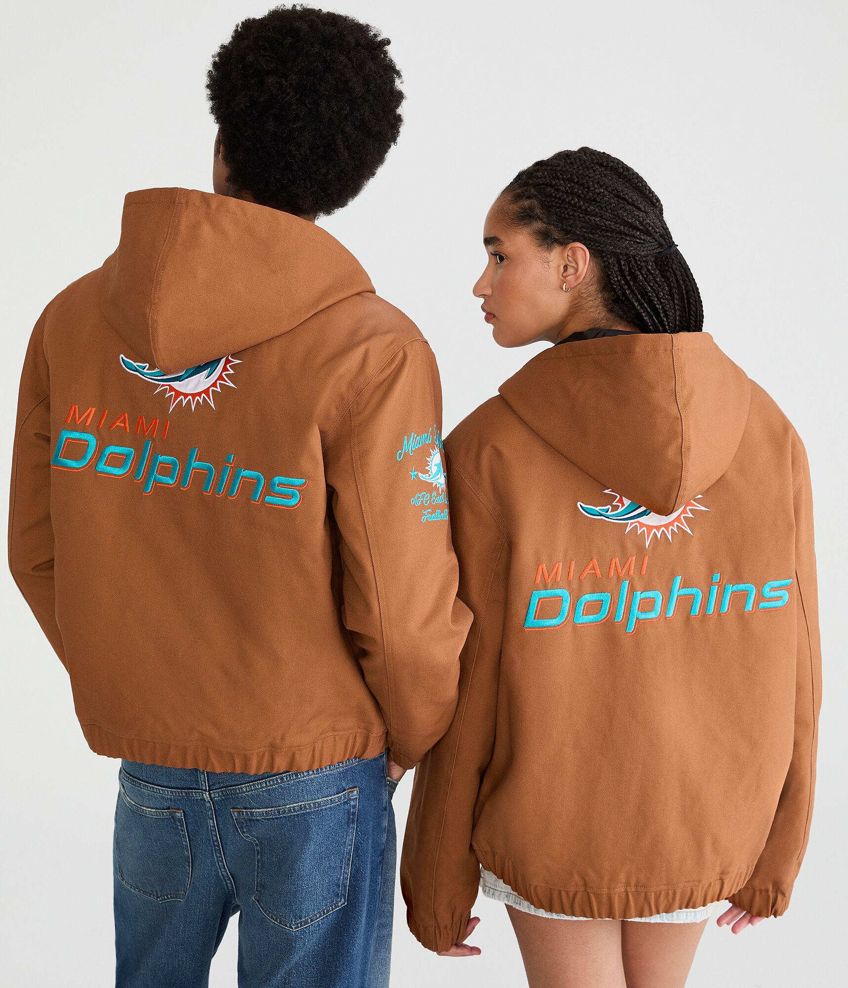 Miami Dolphins Hooded Workwear Jacket