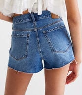 Premium Air Mid-Rise Slouchy Boyfriend Denim Shorts