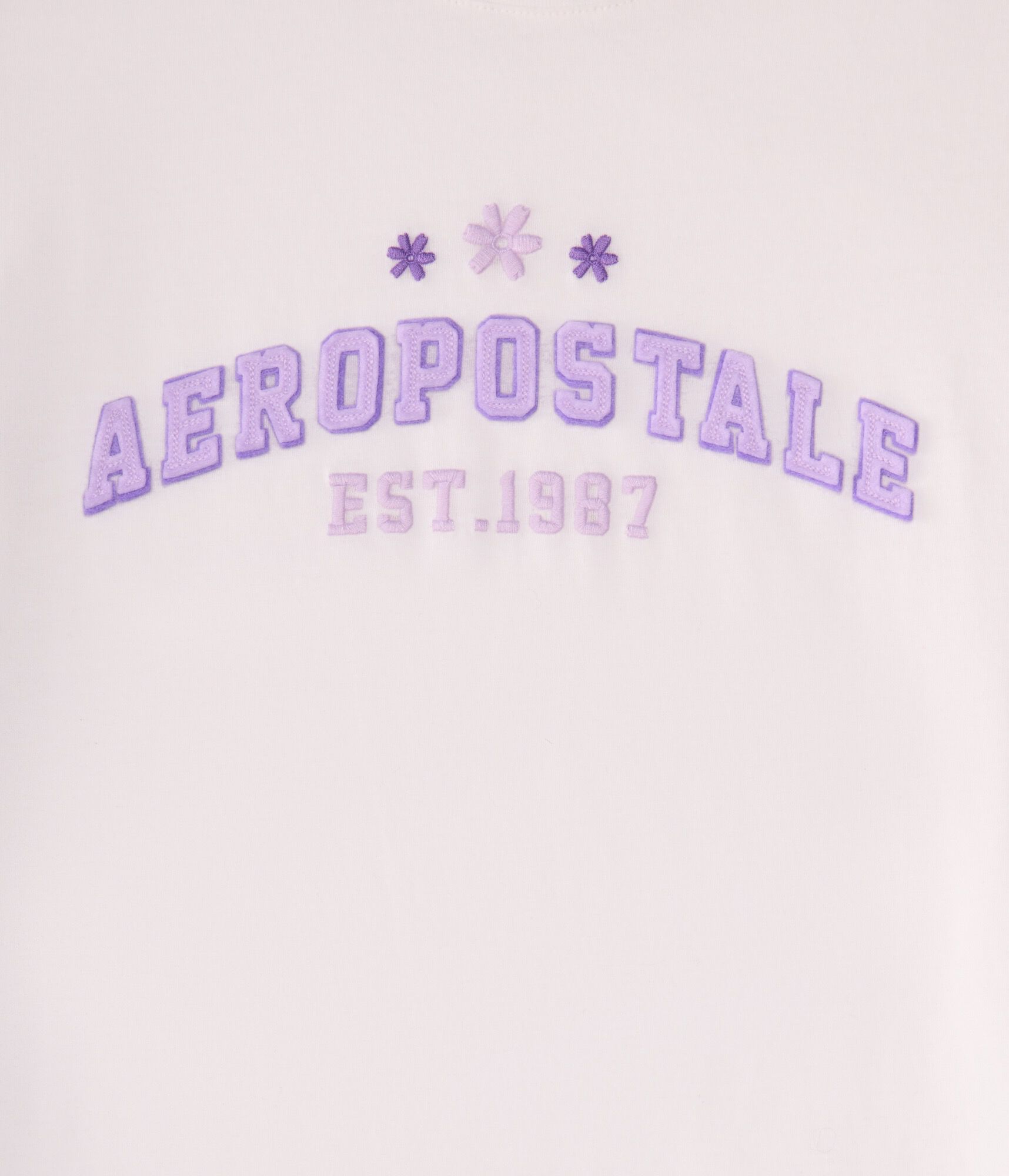 Aeropostale Flower Appliqu&eacute; Graphic Tee