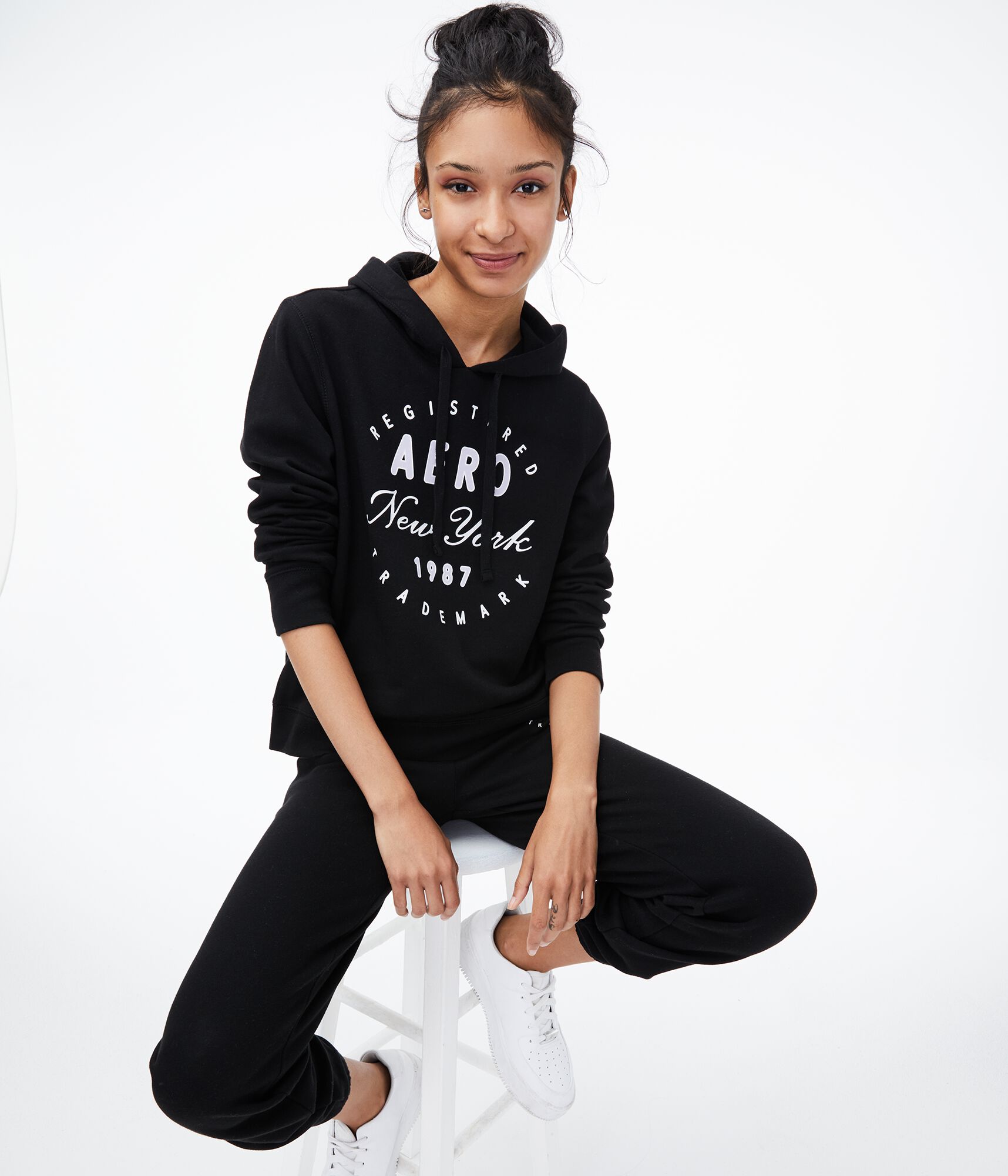 Aero New York Circle Pullover Hoodie