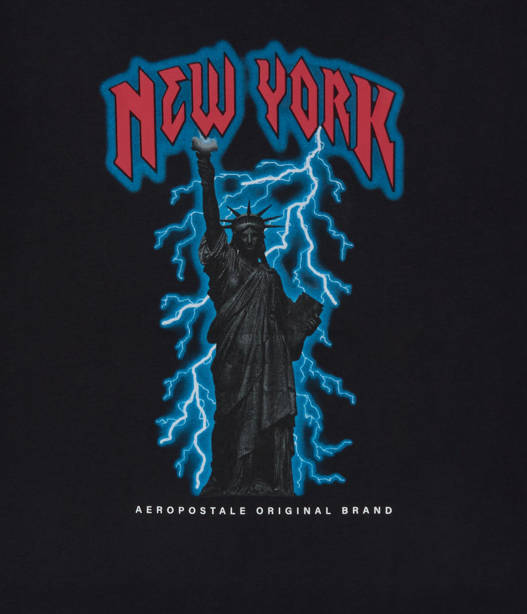 Aero Statue Of Liberty Lightning Graphic Tee