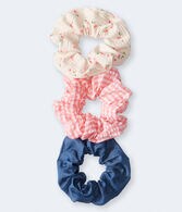 Gingham Scrunchie 3-Pack