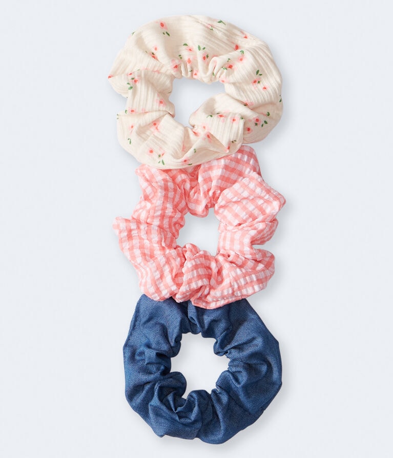 Gingham Scrunchie 3-Pack