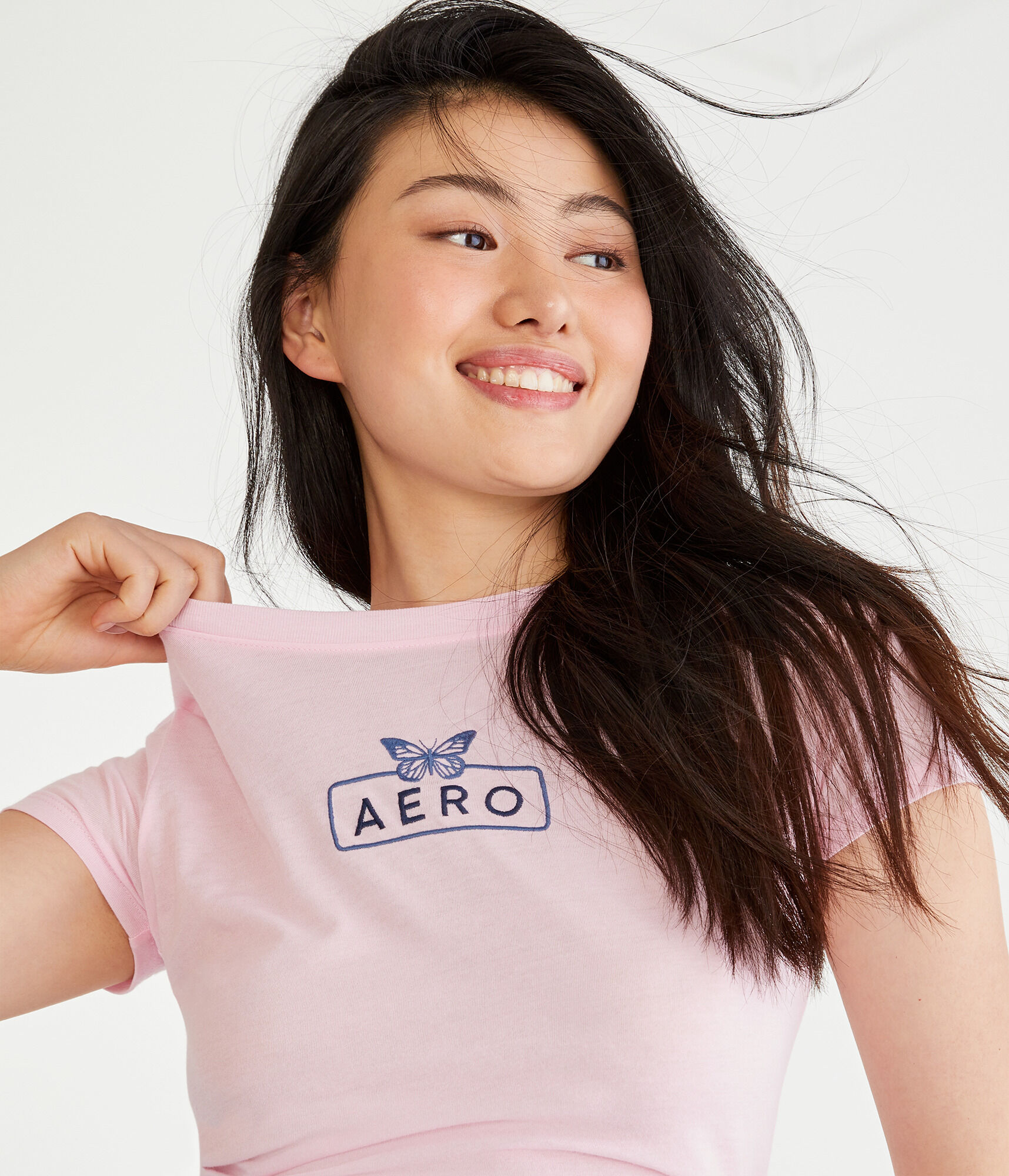 Aero Butterfly Box Logo Graphic Tee