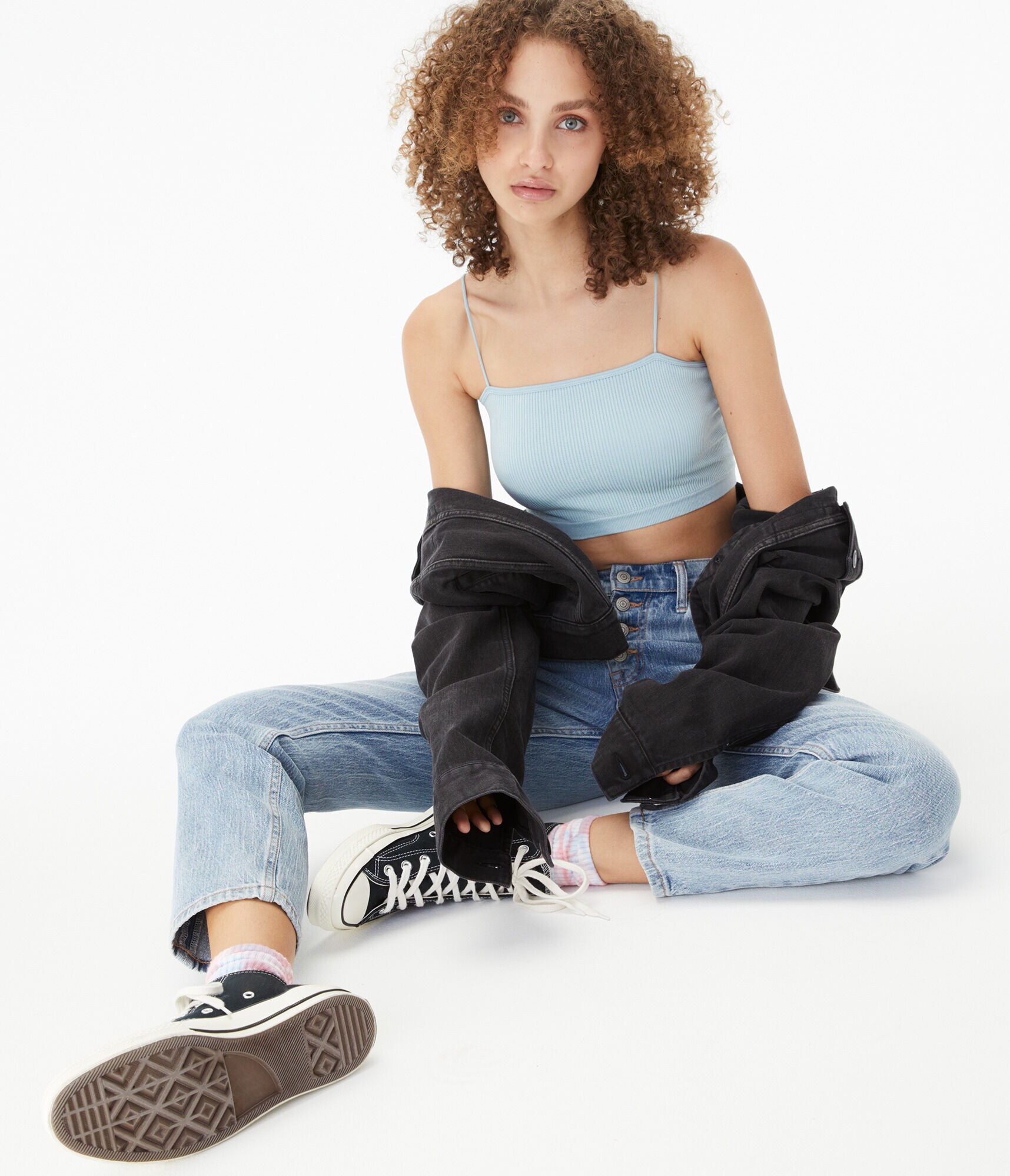 Seriously Soft Acid Wash Seamless Cropped Tank