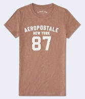 Aeropostale 87 Appliqué Graphic Tee
