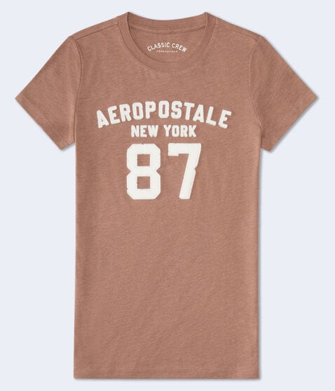 Aeropostale 87 Appliqué Graphic Tee Aeropostale 87 Appliqué Graphic Tee