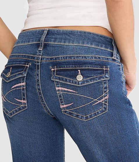 Super Low-Rise Flare Pocket Stitch Jean Super Low-Rise Flare Pocket Stitch Jean