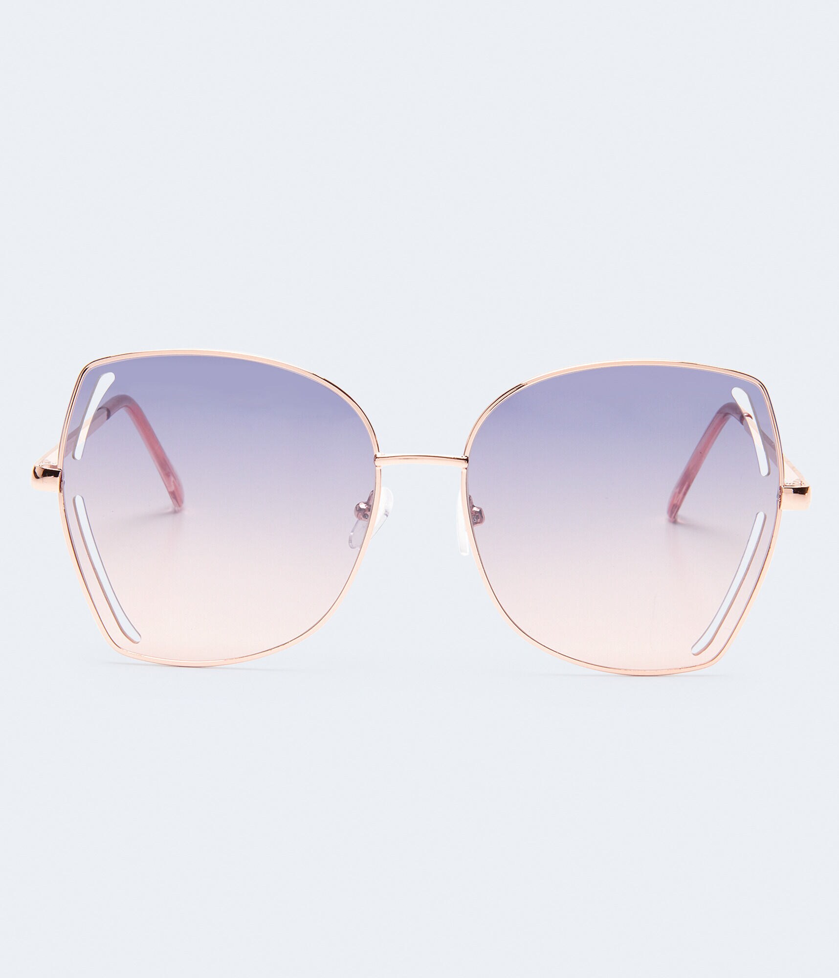 Ombr&eacute; Cutout Butterfly Sunglasses