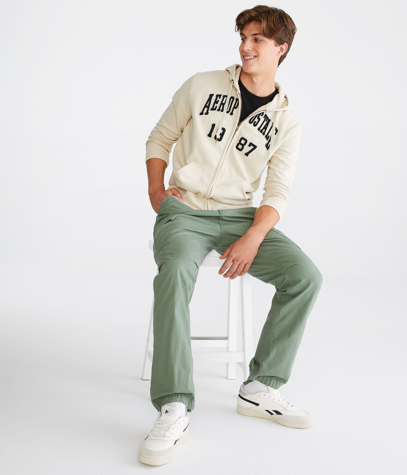N'SHOP Aeropostale 1987 Heritage Full-Zip Hoodie