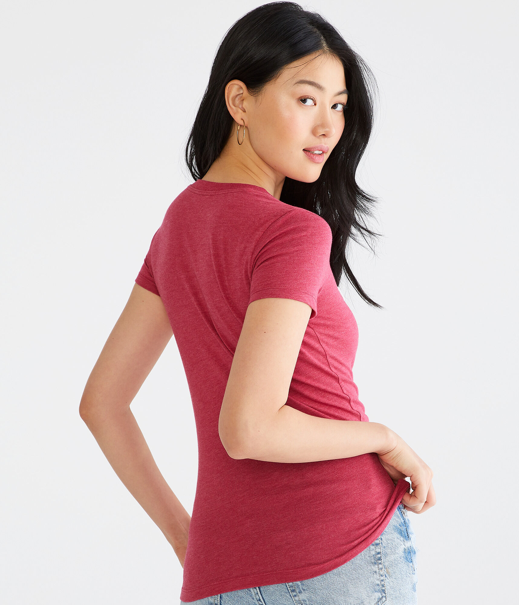 Aeropostale Script Appliqu&eacute; Graphic Tee