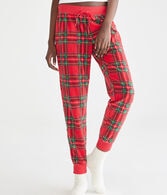 Plaid Polyfleece Sleep Joggers