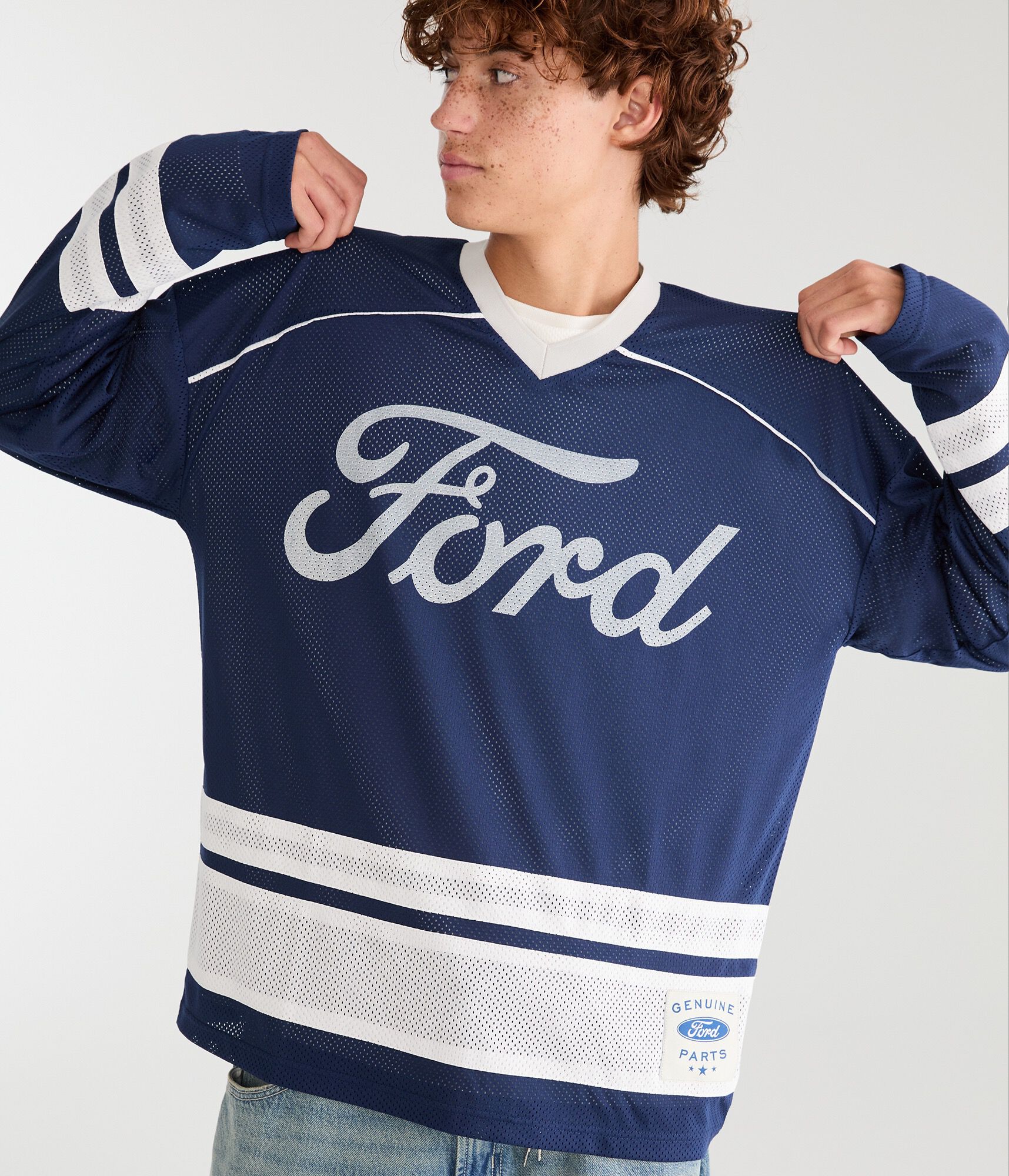 Long Sleeve Ford Mesh Hockey Top