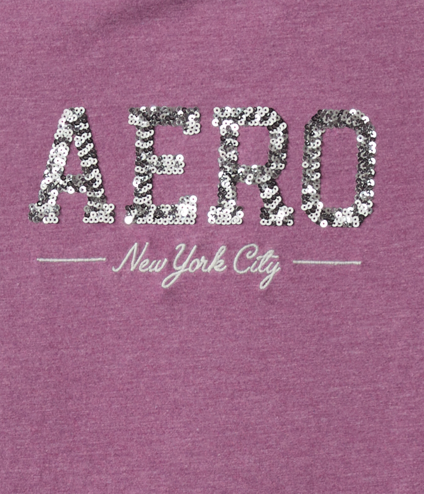 Aero New York City Sequin Graphic Tee