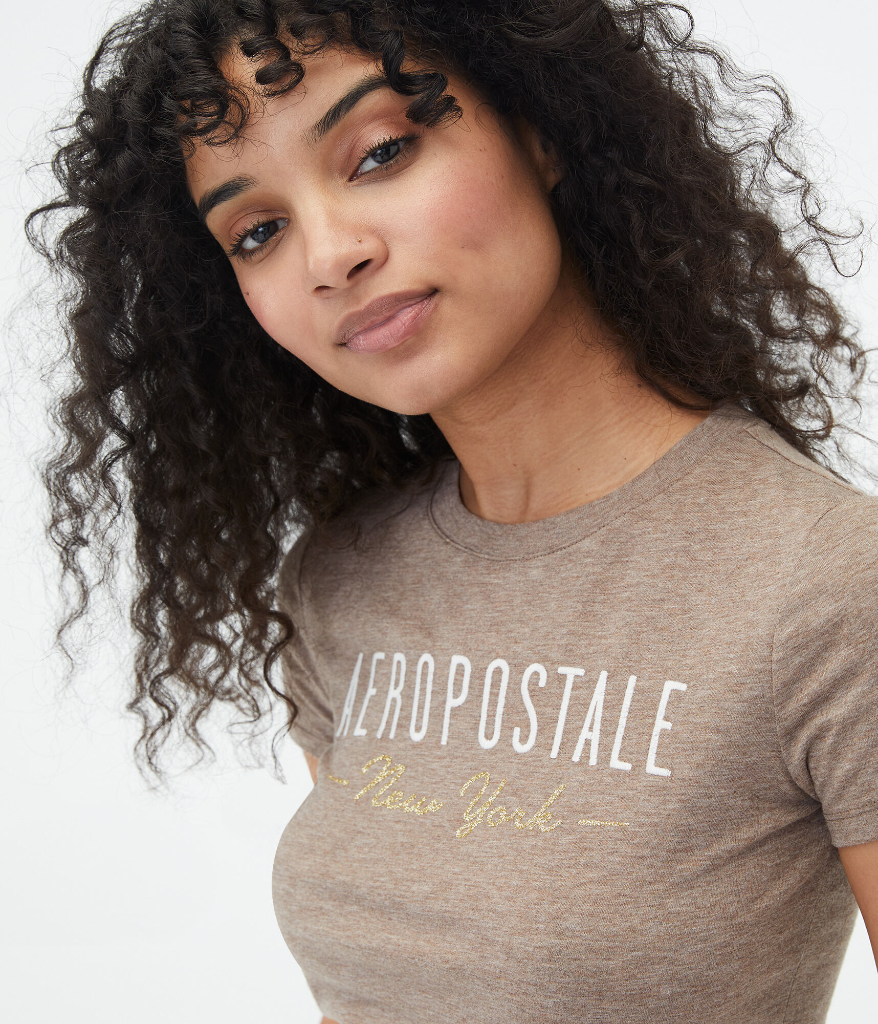 Aeropostale New York Glitter Graphic Tee