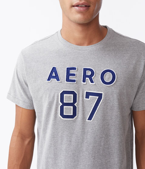 Aero 87 Logo Appliqué Graphic Tee