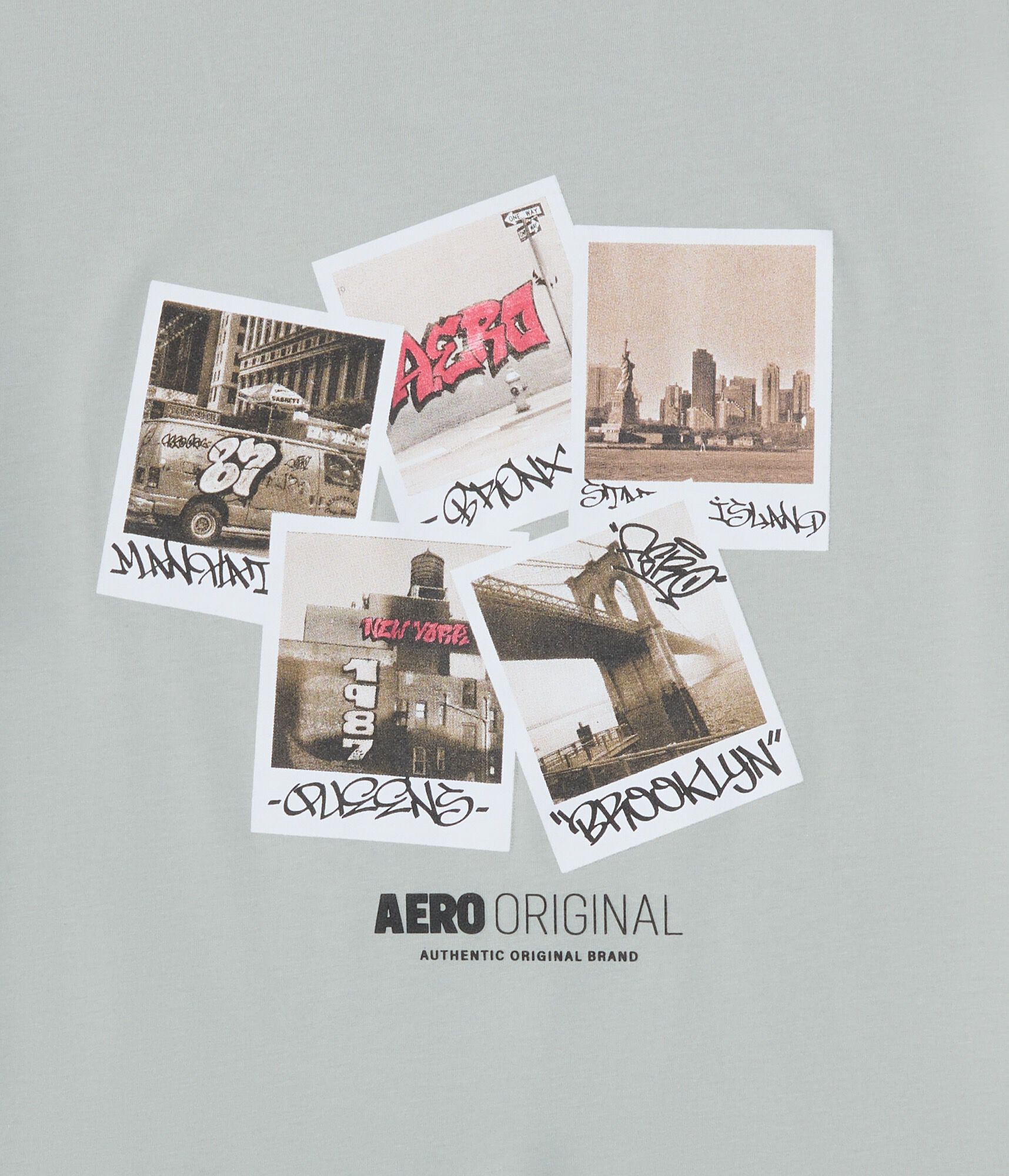 Aero NYC Borough Photos Graphic Tee