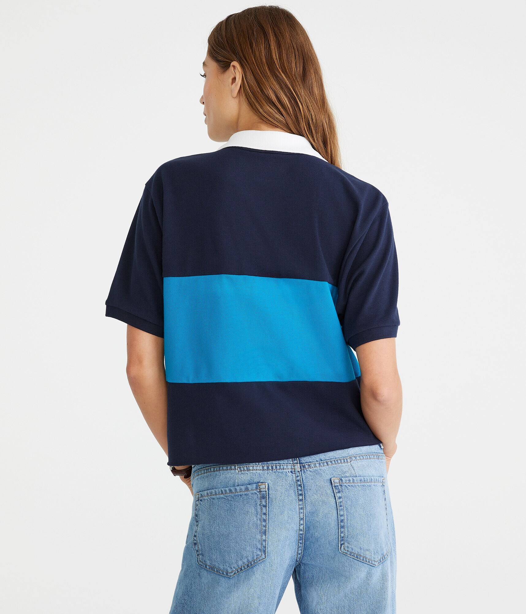 Rugby Stripe Patch Piqu&eacute; Polo
