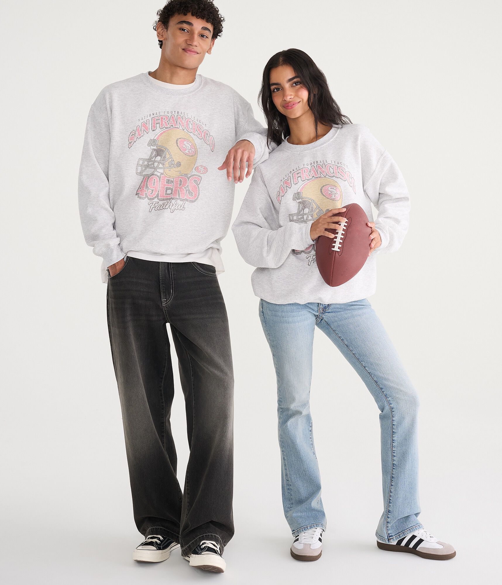 San Francisco 49ers Helmet Crew Sweatshirt