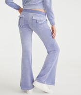 Juicy Couture Bling Velour Pocket Flare Pants