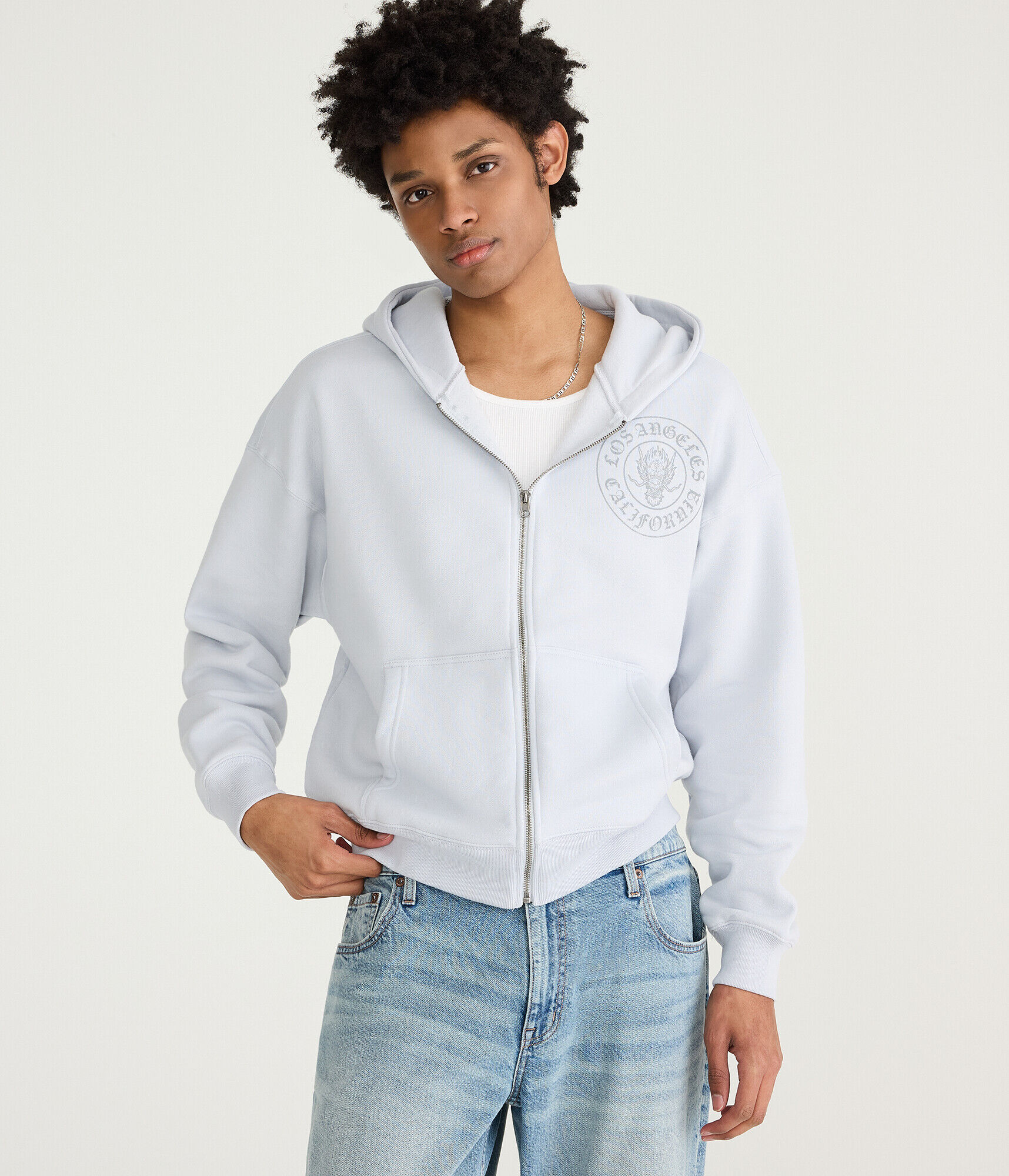 Cloud Soft California Dragon Boxy Full-Zip Hoodie